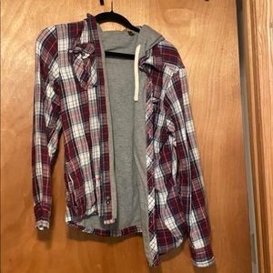 Flannel sweatshirt